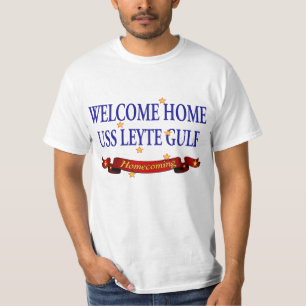 Camiseta USS Leyte Gulf Home bem-vindo