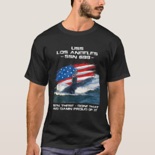 Camiseta USS Los Angeles SSN 688 American Flag Subsea Ve
