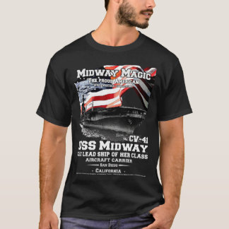 Camiseta USS Midway CV41 veteranos porta-aviões