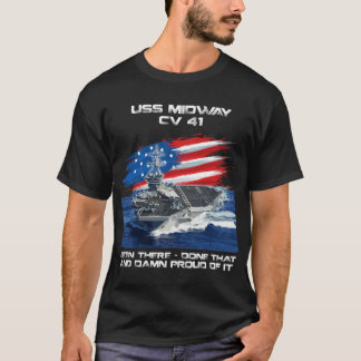Camiseta USS Midway CV 41 Transportadora de Aeronaves Veter