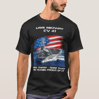 Camiseta USS Midway CV 41 Transportadora de Aeronaves Veter