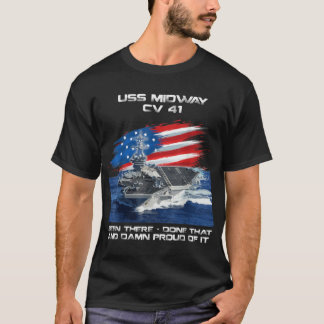 Camiseta USS Midway CV 41 Transportadora de Aeronaves Veter