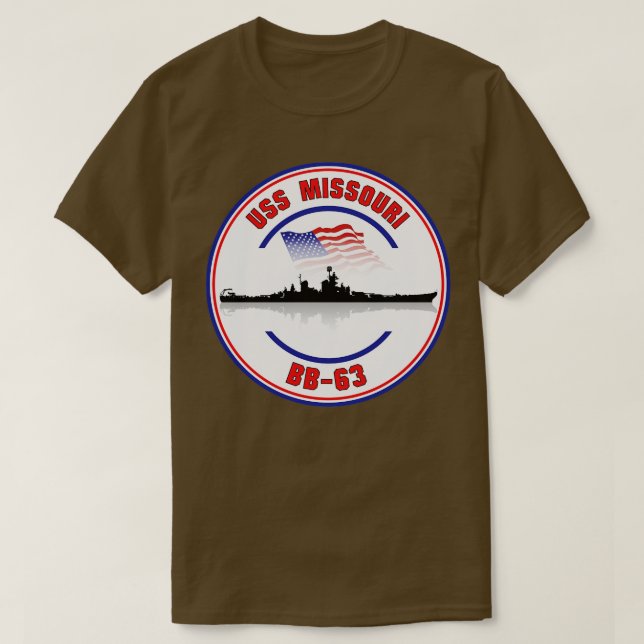 Camiseta USS Missouri BB63 (Frente do Design)