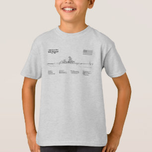 Camiseta USS Missouri - Entregar Planos de Esquema SD