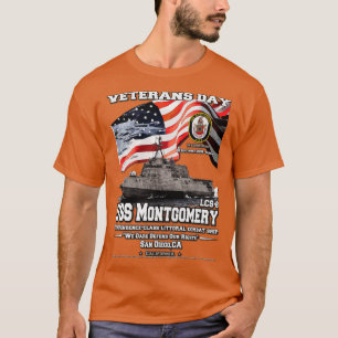 Camiseta USS Montgomery LCS8 - navio de combate