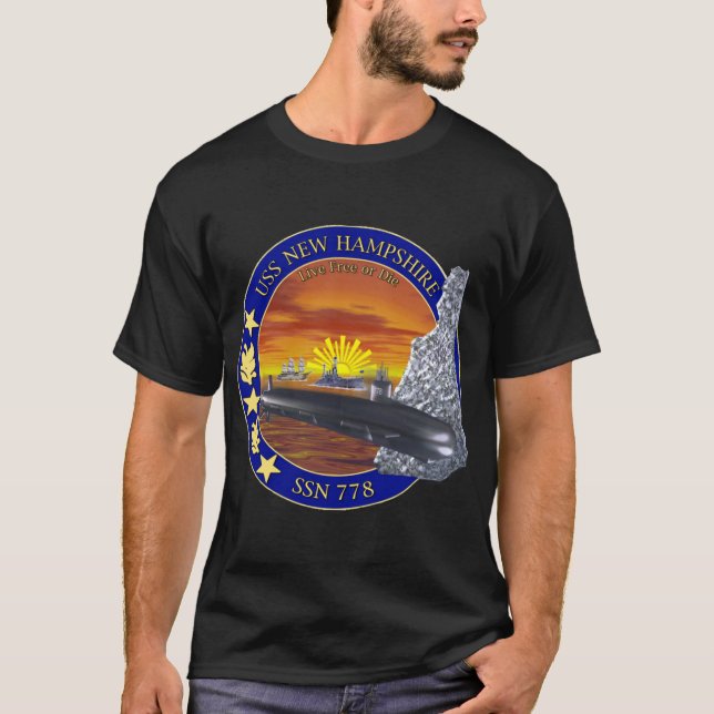 Camiseta USS New Hampshire (SSN-778) (Frente)