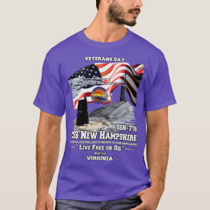 Camiseta USS New Hampshire Submarino Veterans