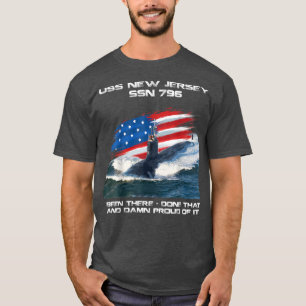 Camiseta USS New Jersey SSN796 American Flag Subsea Vete