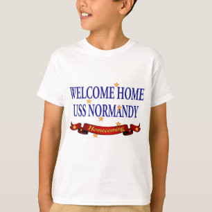 Camiseta USS Normandy Home bem-vindo