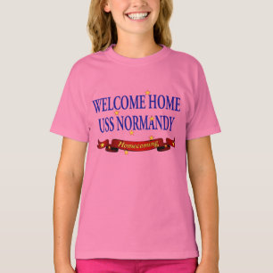 Camiseta USS Normandy Home bem-vindo