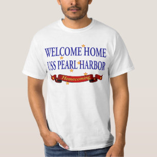 Camiseta USS Pearl Harbor Home bem-vindo