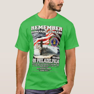 Camiseta USS Philadelphia SSN690 Veteranos Submarinos