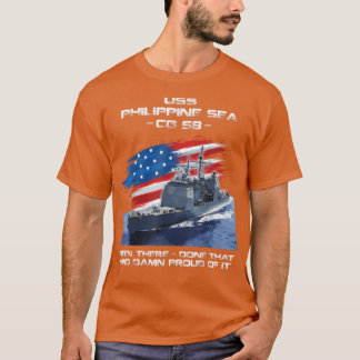 Camiseta USS Philippine Sea CG58 Classe Cruiser American Fl