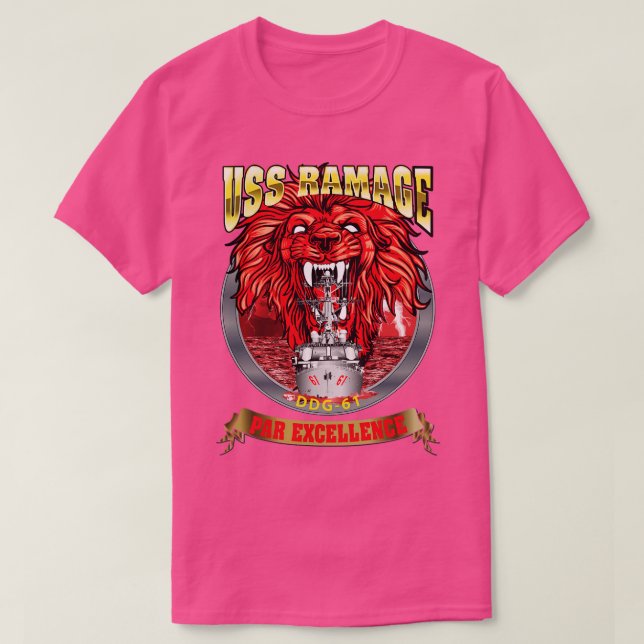 Camiseta USS Ramage DDG 61 Par Excelência (Frente do Design)