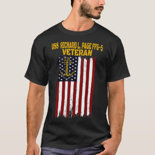 Camiseta USS Richard L Page FFG5 Frigate Veterans Day Faes