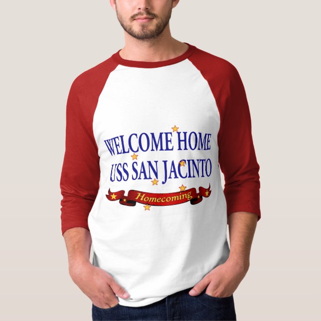 Camiseta USS San Jacinto Home bem-vindo (Frente)