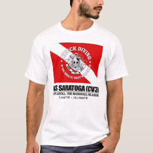 Camiseta USS Saratoga (CV3) (mergulho em destroços)