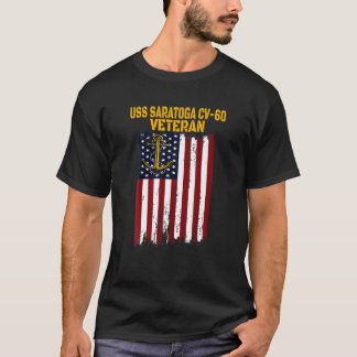 Camiseta USS Saratoga CV-60 CVA-60 Transportadora Veteran