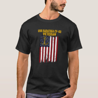 Camiseta USS Saratoga CV-60 CVA-60 Transportadora Veteran