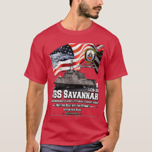 Camiseta USS Savannah LCS28 navio de combate litoral