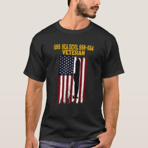 Camiseta USS Sea Devil SSN 664 Submarino Veterans Day Fathe