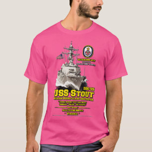 Camiseta USS Stout DDG55 Destroyer Veterans