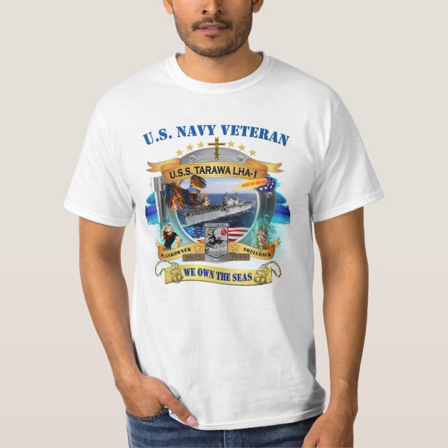 Camiseta USS Tarawa 1975-1979 (Frente)
