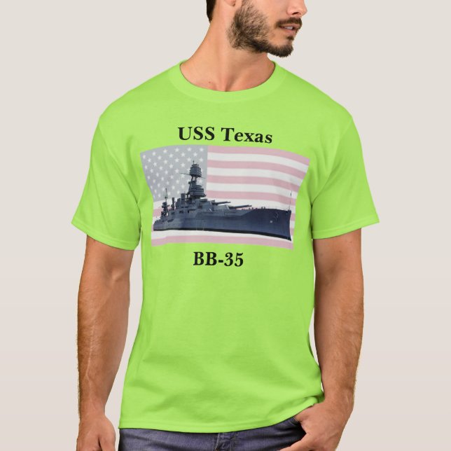 Camiseta USS Texas (BB-35) (Frente)