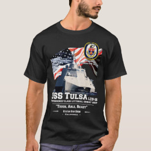 Camiseta USS Tulsa LCS16 Combate litoral de Independência