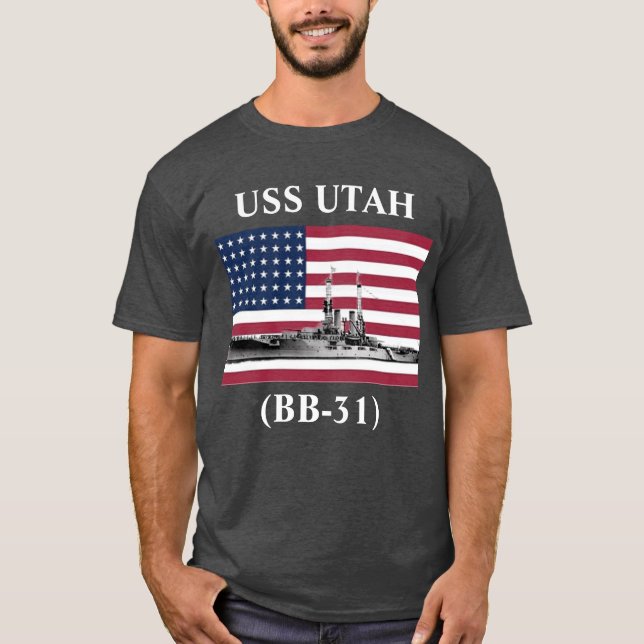 Camiseta USS Utah (BB-31)  (Frente)