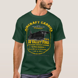 Camiseta USS Valles Forge CV45 Transportadora de aeronaves 