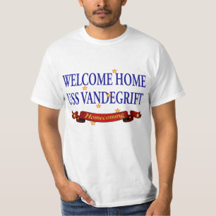 Camiseta USS Vandegrift Home bem-vindo