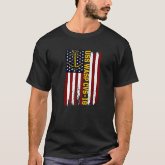 Camiseta USS Wasp CVS-18 Transportadora de Aeronaves Bandei