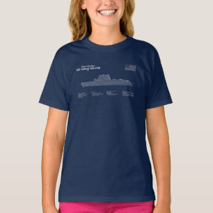 Camiseta USS Zumwalt - Entrega de planos de impressão Bluep