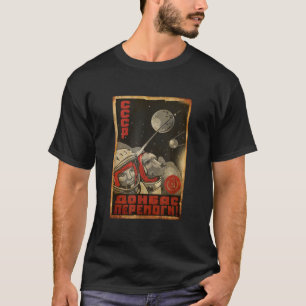 Camiseta USSR CCCP Rússia Propaganda Cachorra soviética