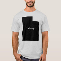 Utah Belong State Map T-Shirt