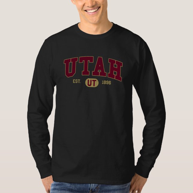 Camiseta Utah Classic Collegiate Varsity Style COZY Utah (Frente)
