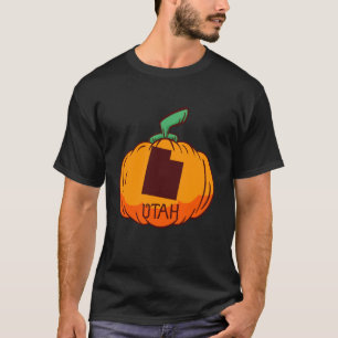Camiseta Utah EUA Pumpkin Halloween Art Design Call Se