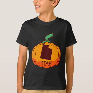 Camiseta Utah EUA Pumpkin Halloween Art Design Call Se