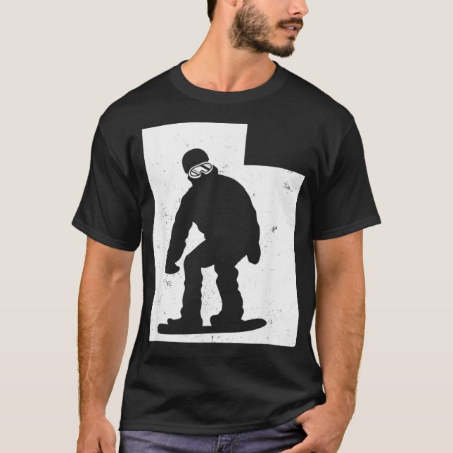Camiseta Utah Map Snowboard Design Snowboard Extreme S (Frente)