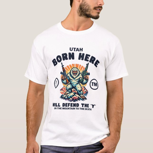 Camiseta Utah: nascido aqui (Frente)