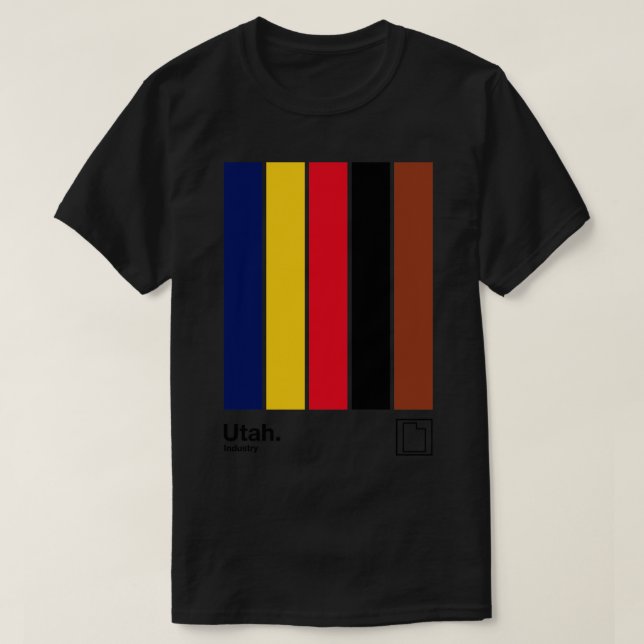 Camiseta Utah Pride Original Flag Design (Frente do Design)