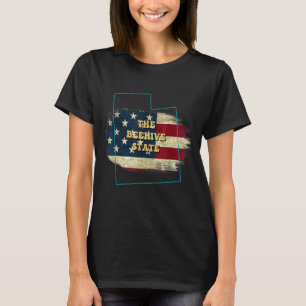 Camiseta Utah Ut Ut Flag Motto