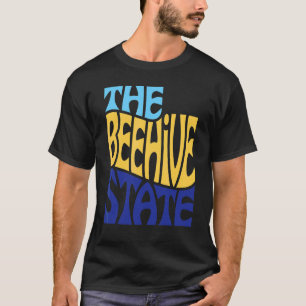 Camiseta Utah Ut Ut State Shape Motto