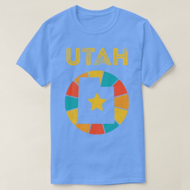 Camiseta Utah Vintage angustiou Souvenir 1 (Frente do Design)
