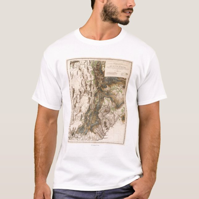 Camiseta UtahPanoramic MapUtah (Frente)