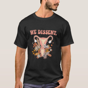 Camiseta Útero Floral Eu Discordo Citação Feminista Pro Esc