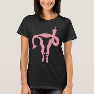 Camiseta Uterus Shows Middle Finger Feminist Feminism