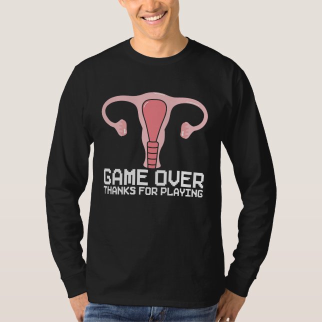 Camiseta Uterus Support Hysterectomy Recovery Products Ovar (Frente)