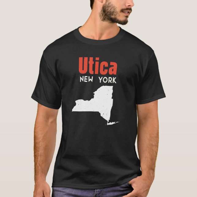 Camiseta Utica Nova York Estados Unidos Viagem New Yorker (Frente)